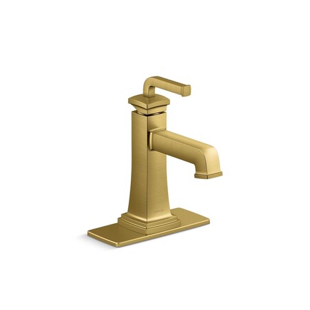 Kohler Riff Single-Handle Bathroom Sink Fct Vibrant Brushed Moderne Brass, 0.5 gpm K-27400-4N-2MB